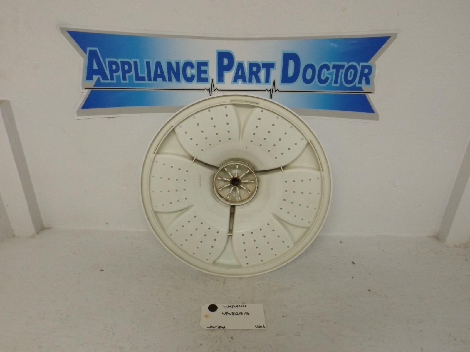 Whirlpool Washer WPW10215115 Washplate Used Whirlpool Washer WPW10215115 Washplate Used